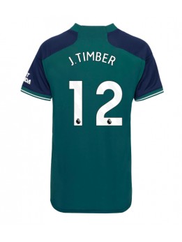 Arsenal Jurrien Timber #12 Ausweichtrikot für Frauen 2023-24 Kurzarm